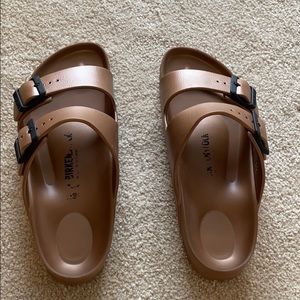 rubber copper birkenstock’s